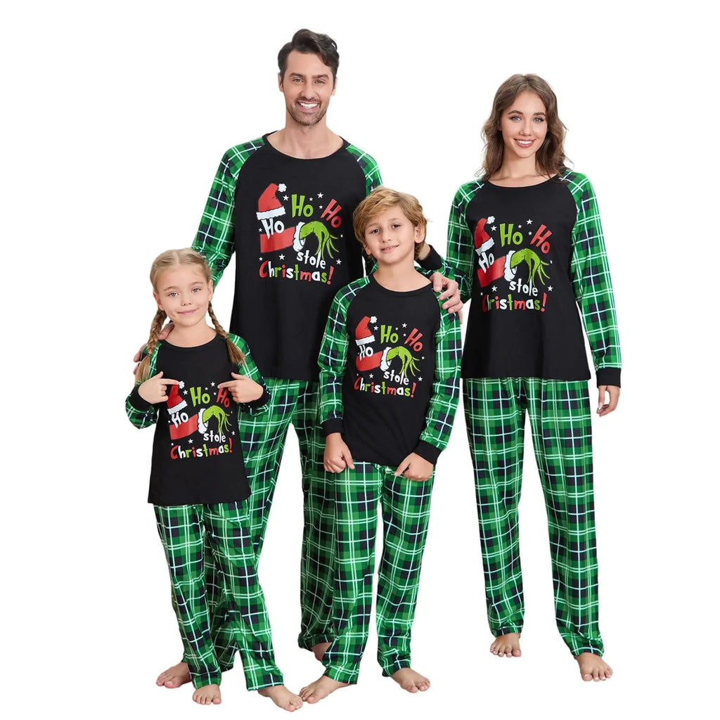 Christmas Pjs Family Set Family Christmas Pajamas(AB4-Women Large)